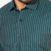 Shirt:Full Sleeve_Regular Fit_Stripe_356#1